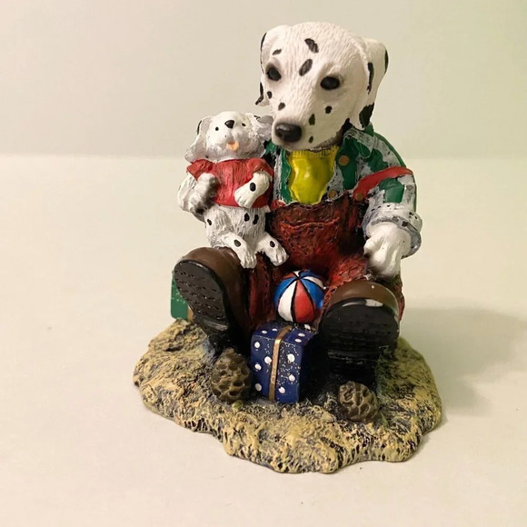 Dalmation  with Puppy Bobble Head Dog Figure 3 Inch Tall Innovation - Picture 11 of 11